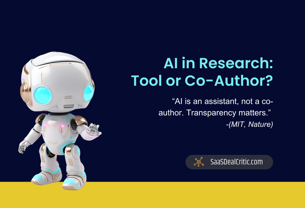 AI in Research: Tool or Co-Author? Transparency in AI-Assisted Work Matters